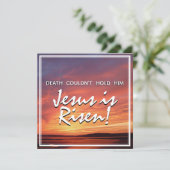 キリスト教のイエス様が復活祭を起こした シーズンカード (スタンド正面)