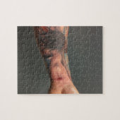 キリスト教のイエス・キリストの十字架像のはりつけ ジグソーパズル (横)