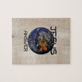 キリスト教のイエス・キリストは答えです ジグソーパズル (横)