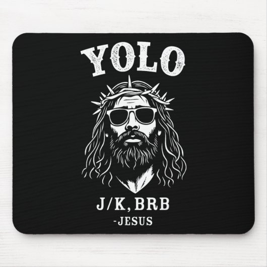 キリスト教のイースターのためのユーロJK BRB面白いイエス マウスパッド (正面)