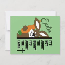 キリスト教のイースターウサギ ノートカード