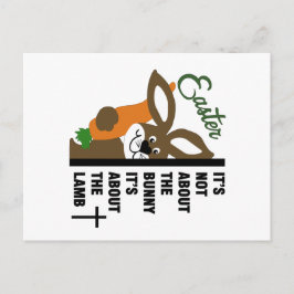 キリスト教のイースターウサギ ポストカード