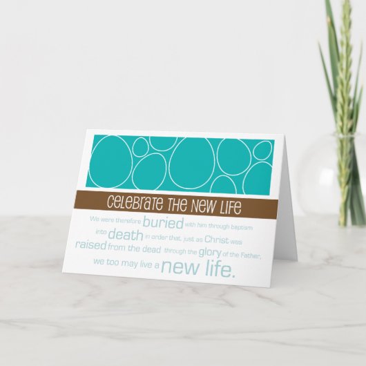 キリスト教のイースターカード~の新しい生命 シーズンカード (正面)