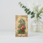 キリスト教のイースター神聖な十字のカスタムな名刺 名刺 (スタンド正面)