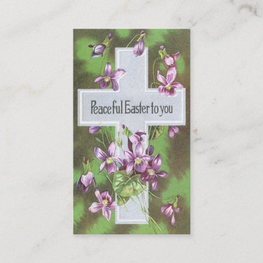 キリスト教のイースター神聖な十字のカスタムな名刺 名刺 (正面)