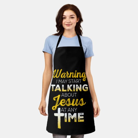 キリスト教のエプロン – イエスについて話し始めるかもしれない エプロン (着用した状態)