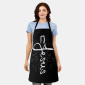キリスト教のエプロン-イエス エプロン (着用した状態)