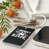 キリスト教のオートバイのライダーの生まれ変わるバイクもしくは自転車に乗る人 キーホルダー (正面右)