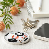 キリスト教のカスタマイズ可能なサッカーのキーホルダーあなたの文字 キーホルダー (側面)