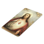 キリスト教のカトリック聖なるハートヴィンテージ宗教 マグネット (左側)