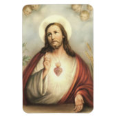 キリスト教のカトリック聖なるハートヴィンテージ宗教 マグネット (縦)