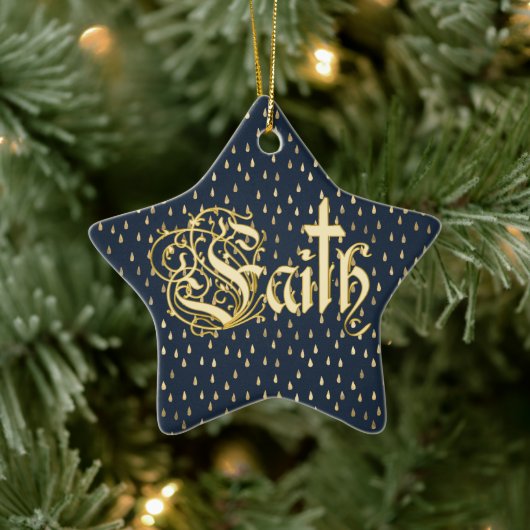 キリスト教のキリスト教十字信仰クリスマス セラミックオーナメント (ツリー)