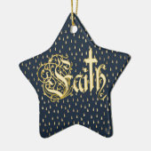 キリスト教のキリスト教十字信仰クリスマス セラミックオーナメント (左)