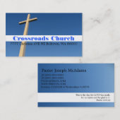キリスト教のキリスト教牧師キリスト教 名刺 (正面/裏面)