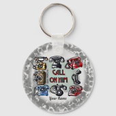 キリスト教のキーチェーンを呼び出す キーホルダー (正面)