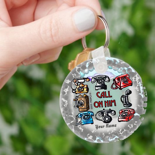 キリスト教のキーチェーンを呼び出す キーホルダー