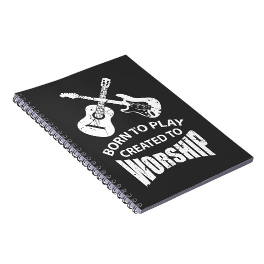 キリスト教のギター奏者キリストを崇拝するために作成される ノートブック (右側)