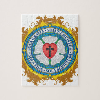 キリスト教のギフトのLutherバラのイエス・キリストの十字の神の天使 ジグソーパズル