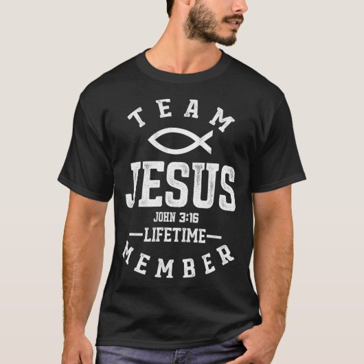 キリスト教のギフトチームイエス宗教神 Tシャツ (正面)