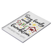 キリスト教のクリスマスおもしろい宗教的引用文 ノートブック (左側)