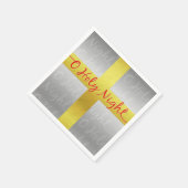 キリスト教のクリスマスかわいらしクロス スタンダードカクテルナプキン (角)