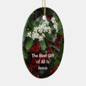 キリスト教のクリスマスのオーナメント-最も最高のなギフト セラミックオーナメント (右)