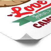 キリスト教のクリスマスのポスターベビーイエス・ヨハネ3:16 ポスター (角)