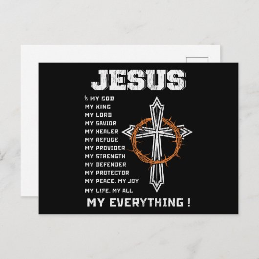 キリスト教のクリスマスの季節の理由イエス ポストカード (正面/裏面)