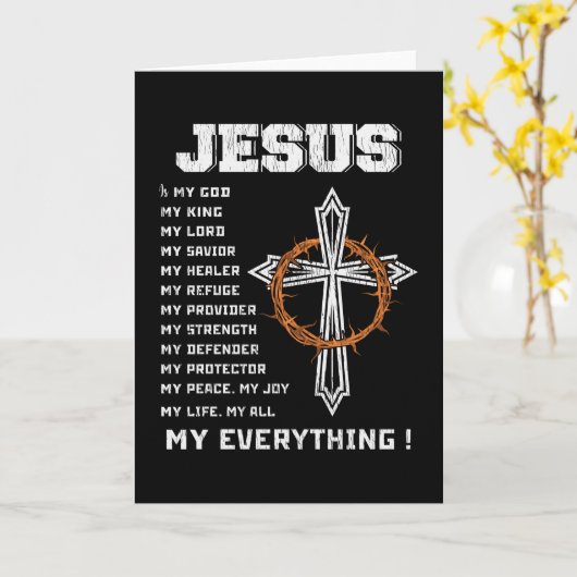 キリスト教のクリスマスの季節の理由 カード (黄色い花)