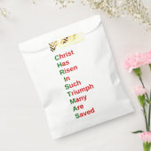 キリスト教のクリスマスの宗教的なイエスはアクロスティック フェイバーバッグ (封をした状態)