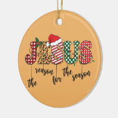 キリスト教のクリスマスの理由 セラミックオーナメント (左)