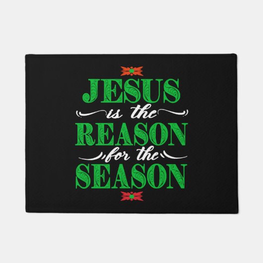 キリスト教のクリスマスの贈り物イエスが理由である ドアマット (正面)