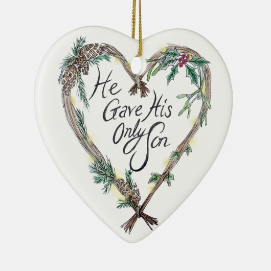 キリスト教のクリスマスツリーの装飾 セラミックオーナメント (右)