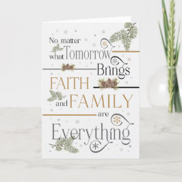 キリスト教のクリスマス信仰と家族のすべて シーズンカード