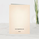 キリスト教のクリスマス折り返しグリーティングカード カード (裏面)