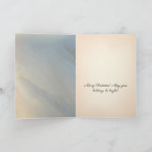 キリスト教のクリスマス折り返しグリーティングカード カード (内部)