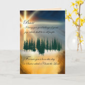 キリスト教のクリスマス折り返しグリーティングカード カード (黄色い花)