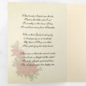 キリスト教のクリスマス  イエス  聖母マリア  聖ヨセフ 三つ折りクリスマスカード (内部最初)