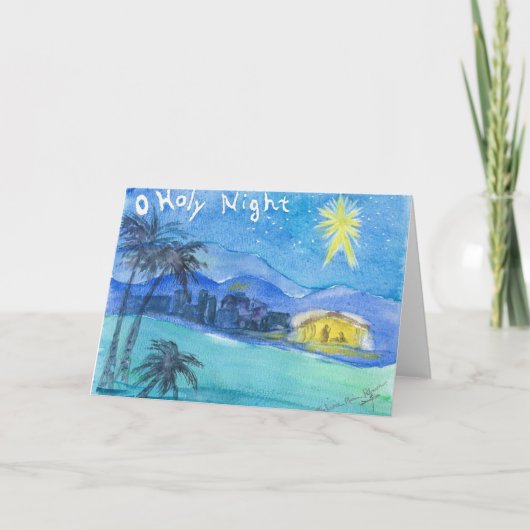 キリスト教のクリスマス ベツレヘムのグリーティングカード カード (正面)