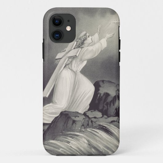 キリスト教のクロスとクラウンのシンボル Case-Mate iPhoneケース (裏面)