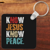 キリスト教のクロス信仰は平和を知るイエス・ヴィンタグを知る キーホルダー (裏面)