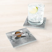 キリスト教のコースター,牧師への贈り物 ガラスコースター (アングル)