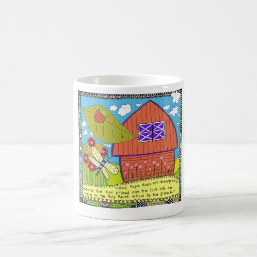 キリスト教のコーヒー・マグの希望は私達を失望させません コーヒーマグカップ (中央)