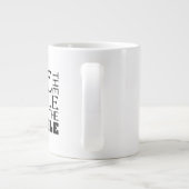 キリスト教のコーヒー・マグ-不可能のして下さい ジャンボコーヒーマグカップ (裏面)