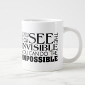 キリスト教のコーヒー・マグ-不可能のして下さい ジャンボコーヒーマグカップ (右)