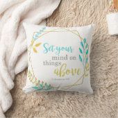 キリスト教のシックな聖書の上の事に心を置きなさい クッション (ブランケット)