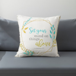 キリスト教のシックな聖書の上の事に心を置きなさい クッション