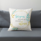 キリスト教のシックな聖書の上の事に心を置きなさい クッション