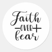 キリスト教のシャツクール恐怖への信仰 ラウンドシール (正面)