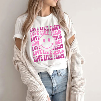 キリスト教のシャツ、キリスト教のシャツ、イエス様の愛 Tシャツ